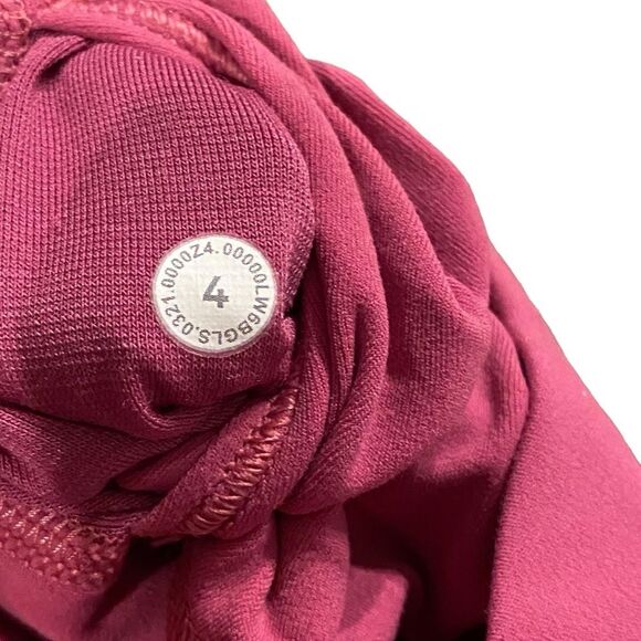 Lululemon Women’s 4 High Rise Align‎ Crop Leggings Pink Lychee Soft Yoga Lounge - Picture 3 of 10